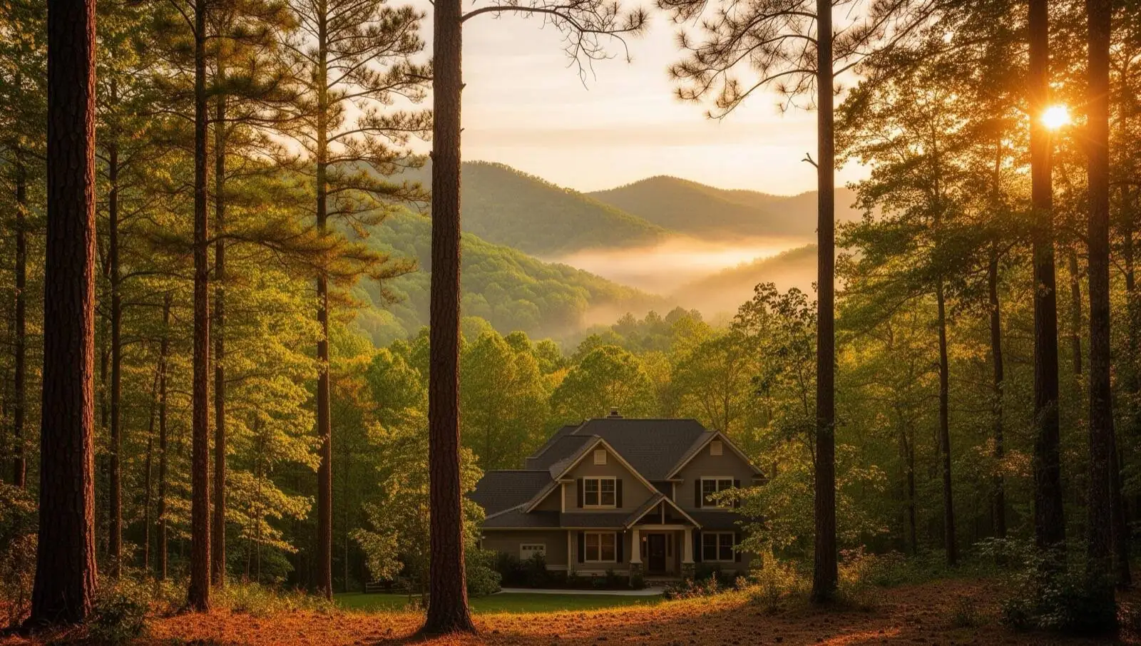 North Georgia landscape with wildlife habitat